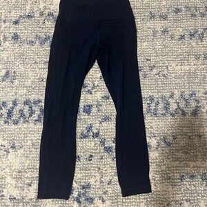 Navy Lululemon Leggings 25’ Length